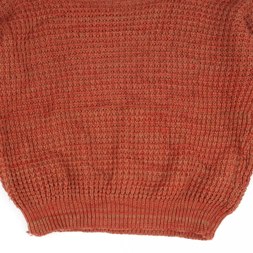 Boohoo Womens Orange   Pullover Jumper Size S
