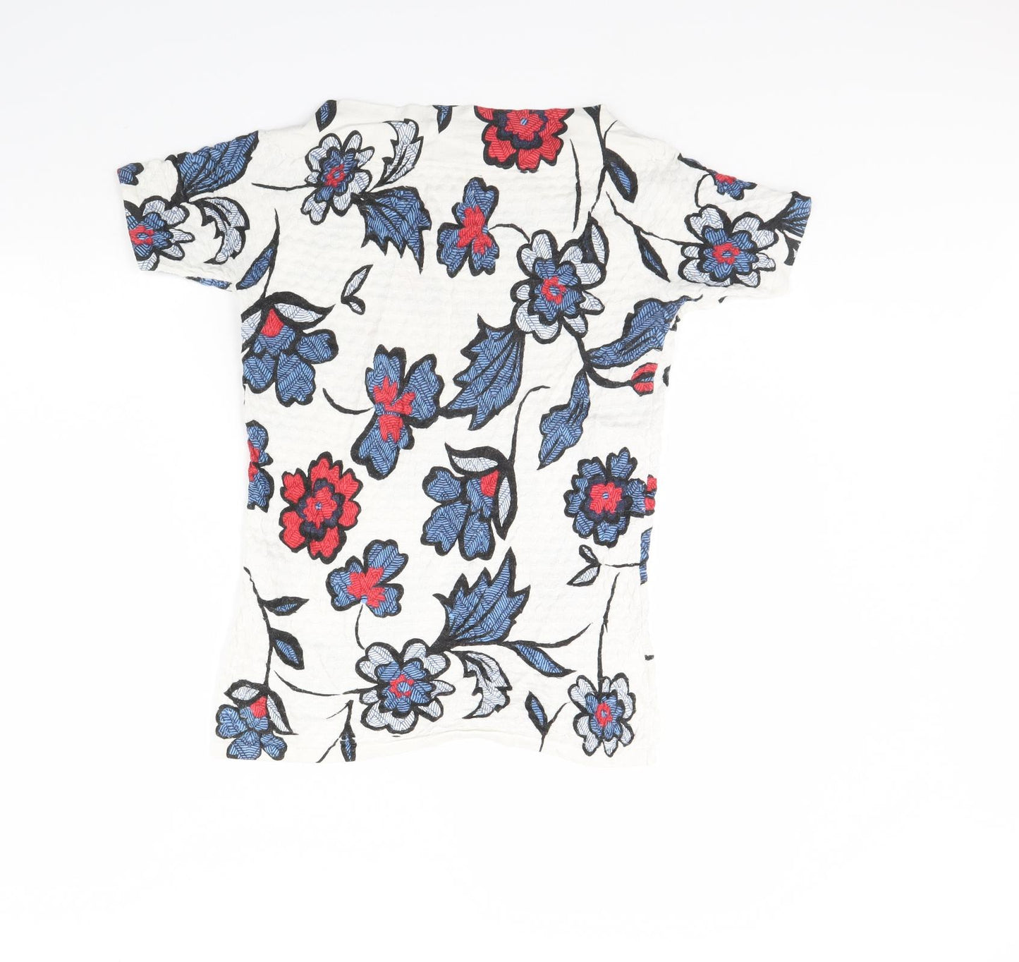 NEXT Womens White Floral  Basic T-Shirt Size 10
