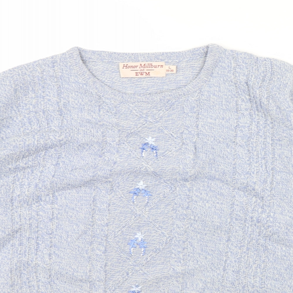 Honour Millburn Womens Blue   Pullover Jumper Size L