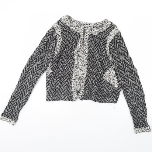 Miss Selfridge Womens Black Herringbone  Jacket  Size 12