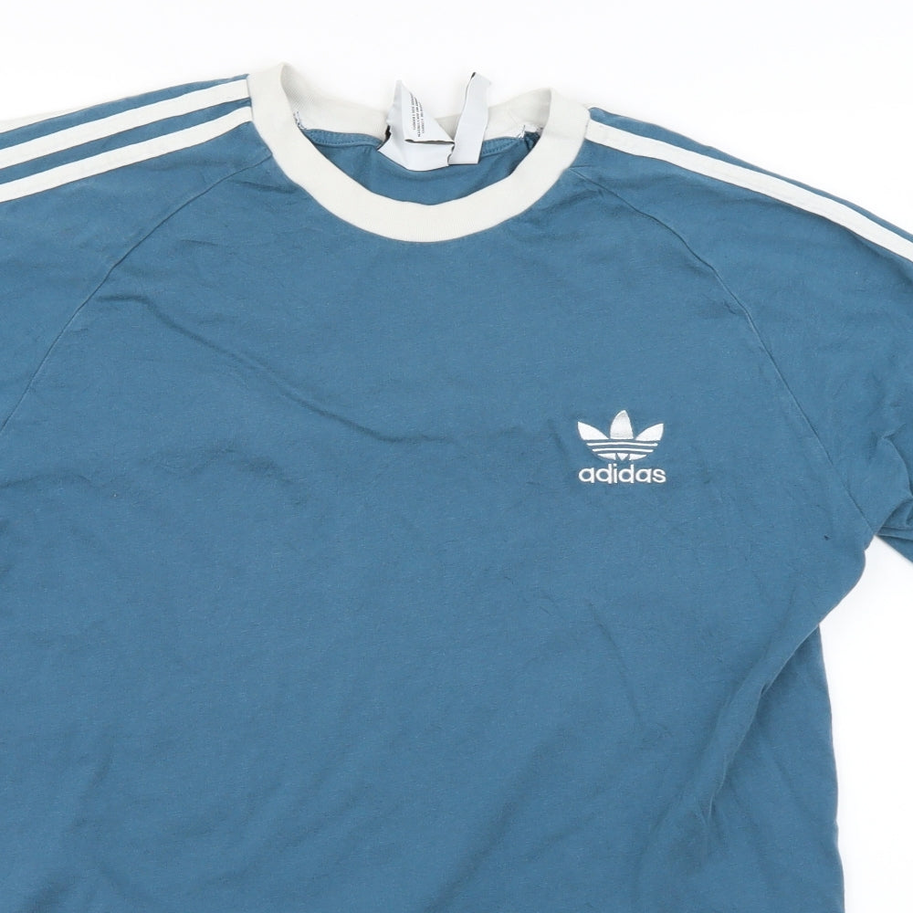 adidas Mens Blue    T-Shirt Size L