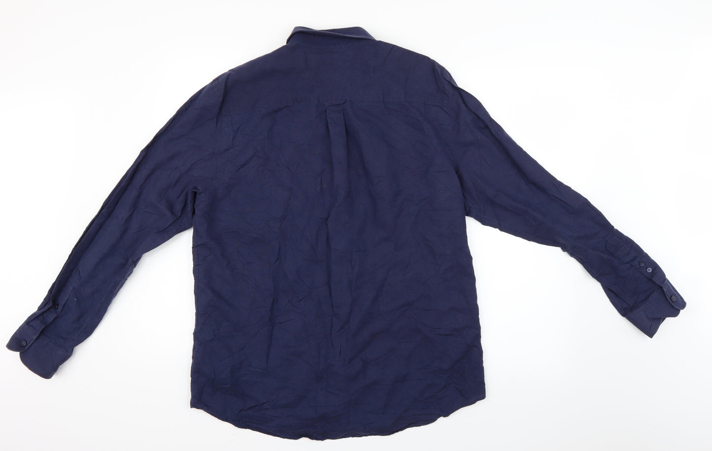 Jeff Banks Mens Blue    Dress Shirt Size L