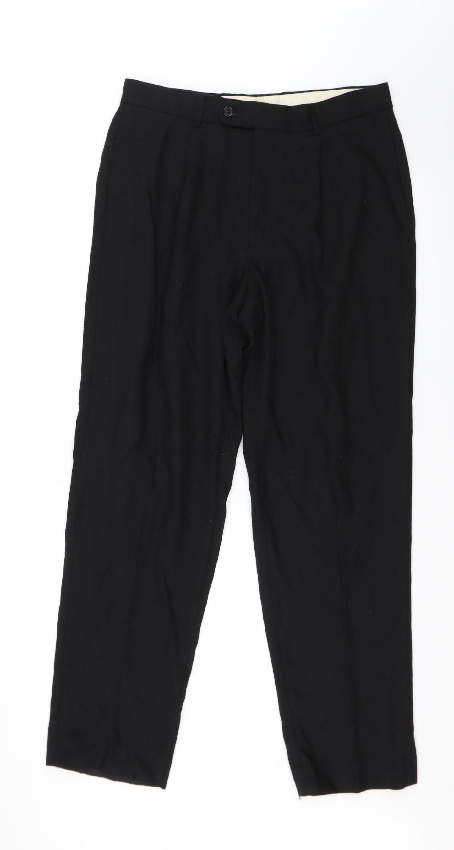 jonathan adams Mens Black    Suit Trousers Size 34 L29 in