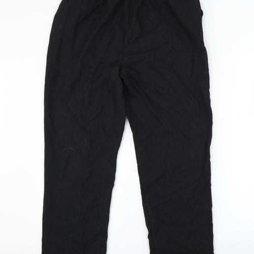 Papaya Womens Black   Trousers  Size 12 L25 in
