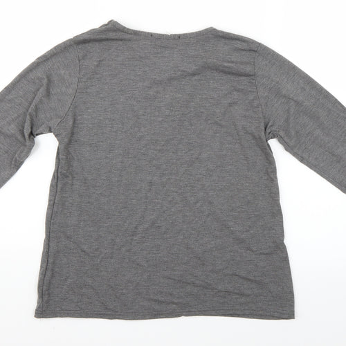 Zuppe Womens Grey   Basic T-Shirt Size 4