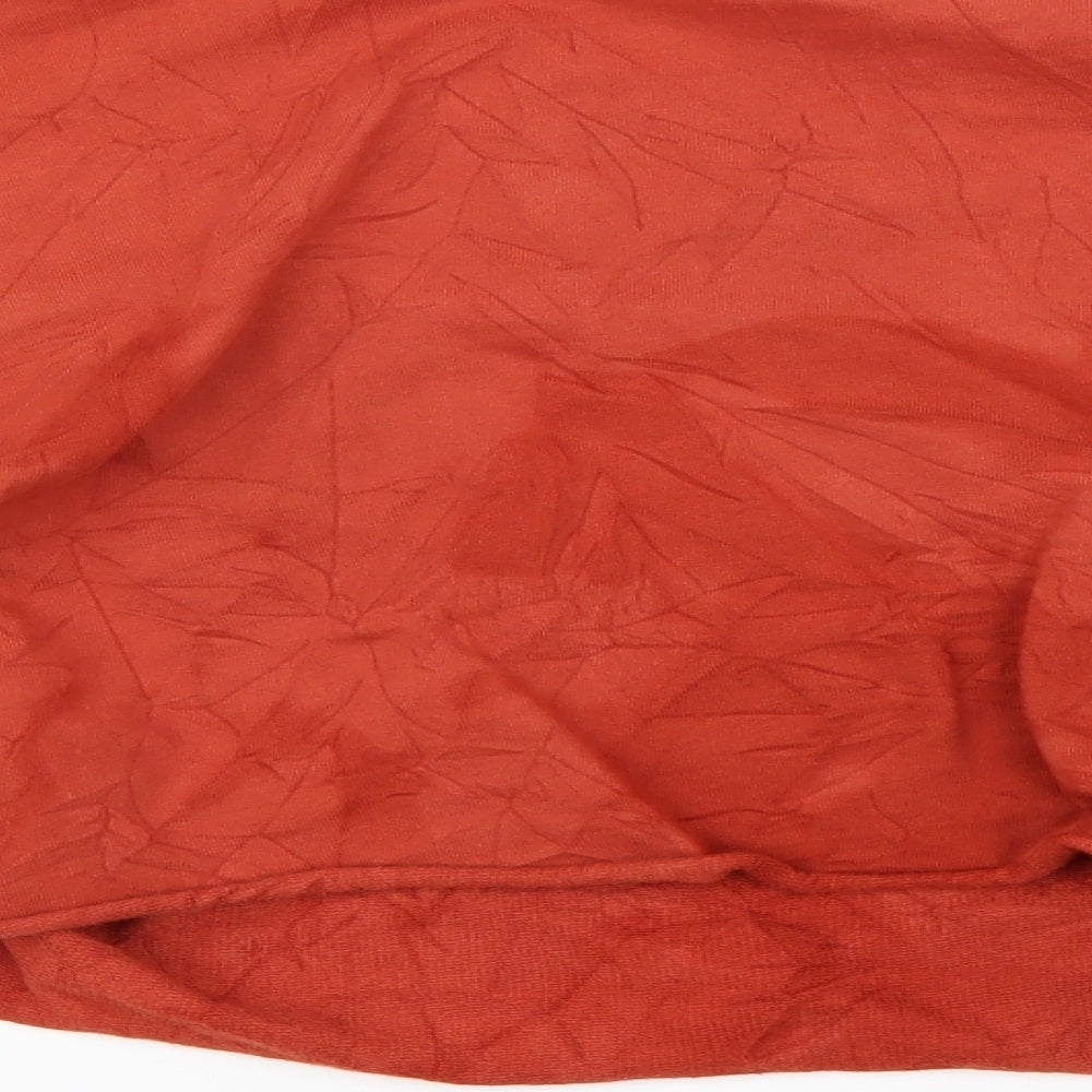 Stradivarius Womens Orange   Cropped Blouse Size S