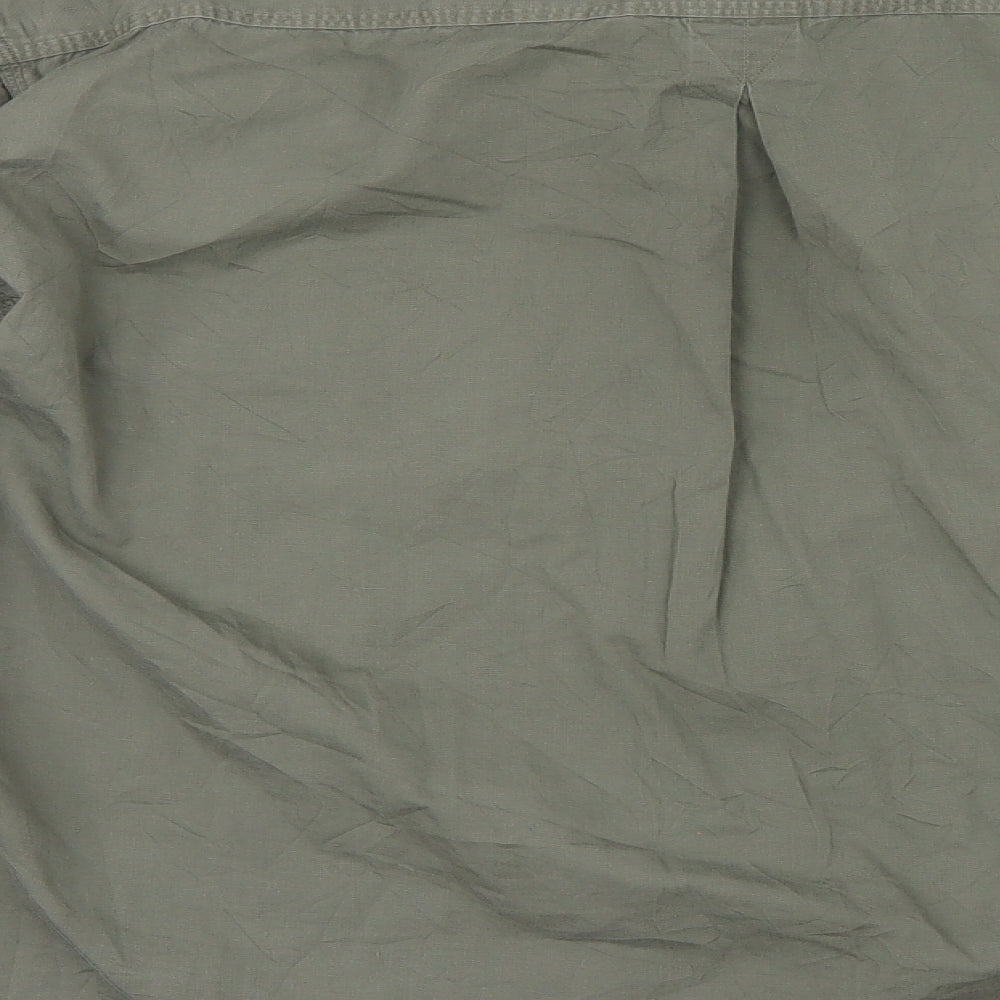 Marks and Spencer Mens Green    Button-Up Size XL