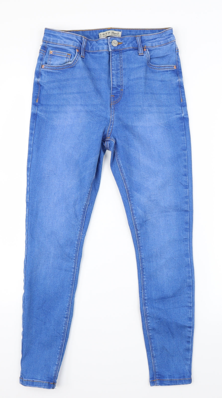 Primark Womens Beige  Denim Skinny Jeans Size 12 L24 in