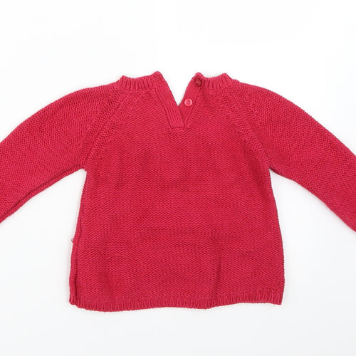 Matalan Girls Pink   Pullover Jumper Size 12-18 Months