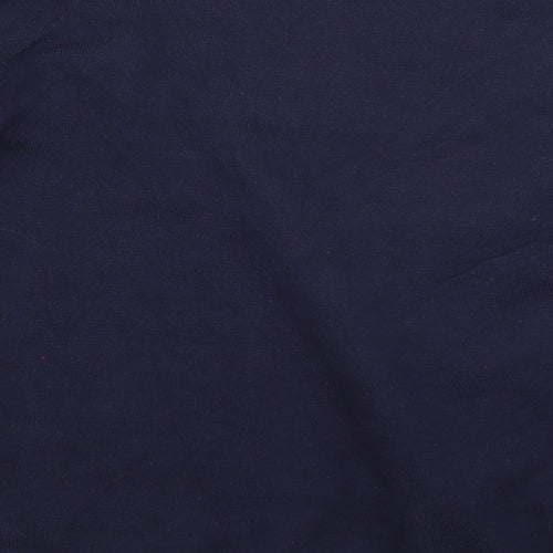 Isle Womens Blue Floral  Pullover Jumper Size M