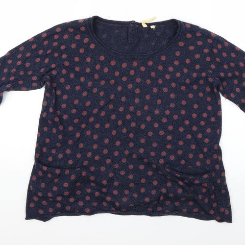 White Stuff Womens Blue Polka Dot  Basic Blouse Size 12