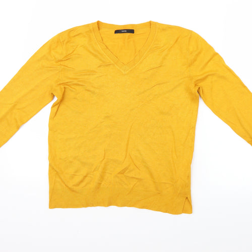 George Womens Yellow   Basic Blouse Size 8
