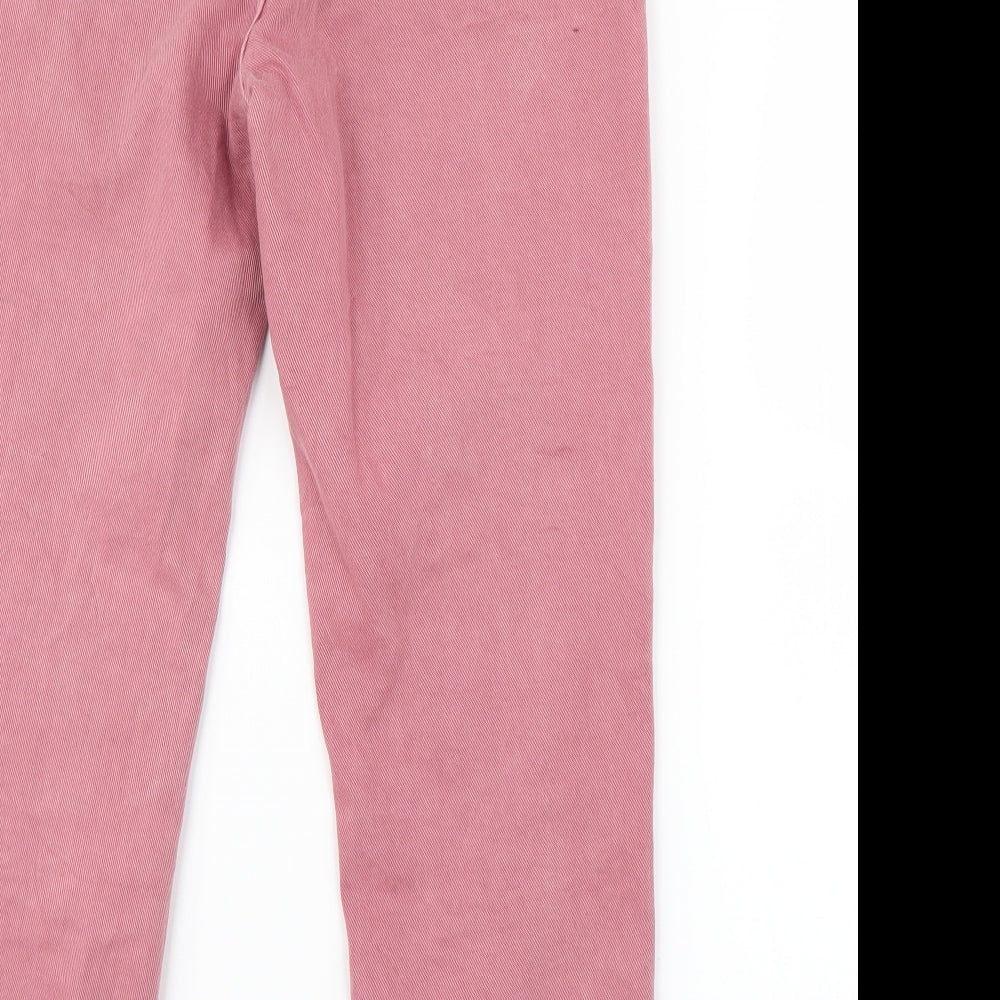 Pull&Bear Womens Pink  Denim Straight Jeans Size 12 L25 in