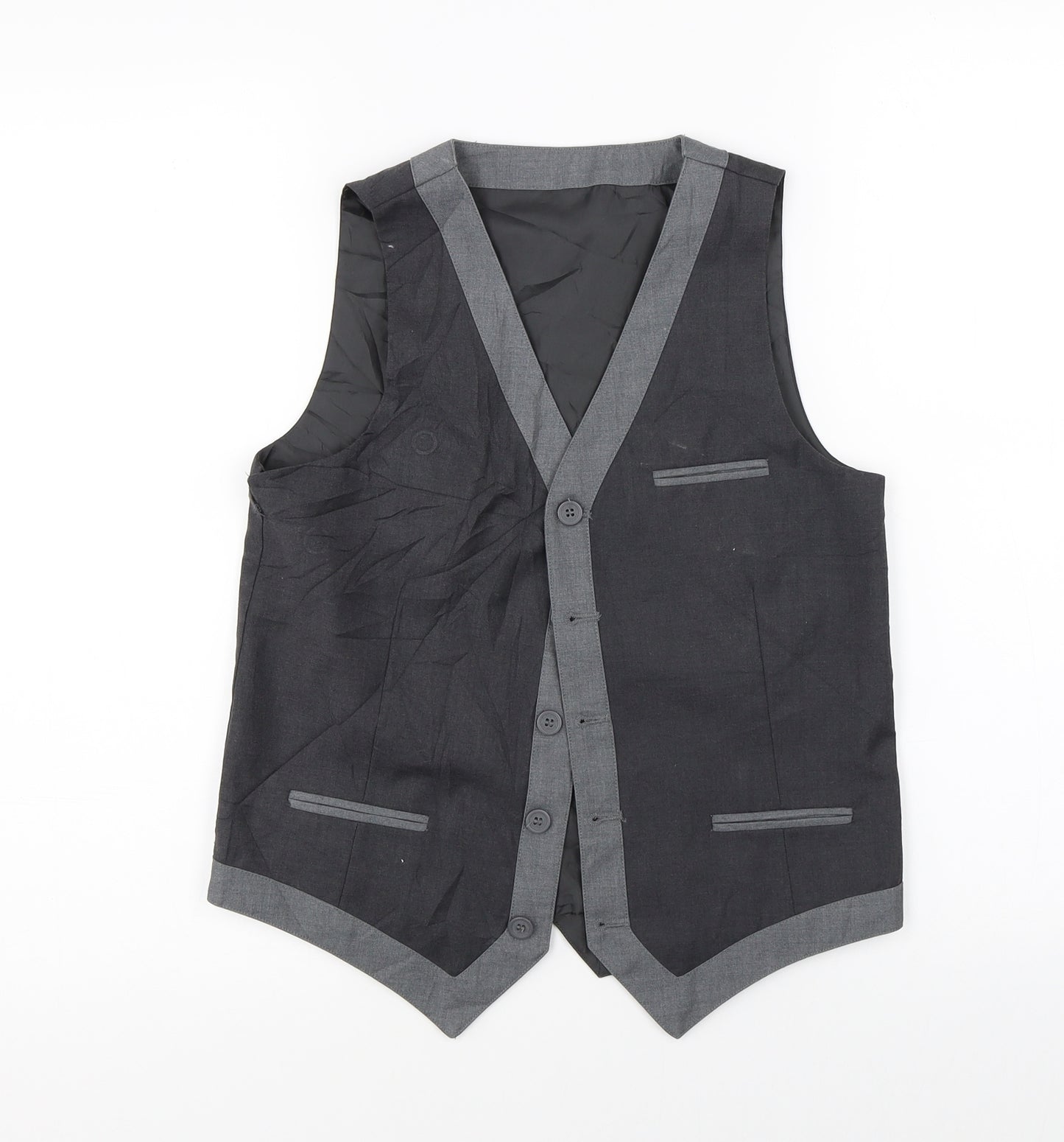 Marks and Spencer Boys Grey   Jacket Waistcoat Size 11 Years