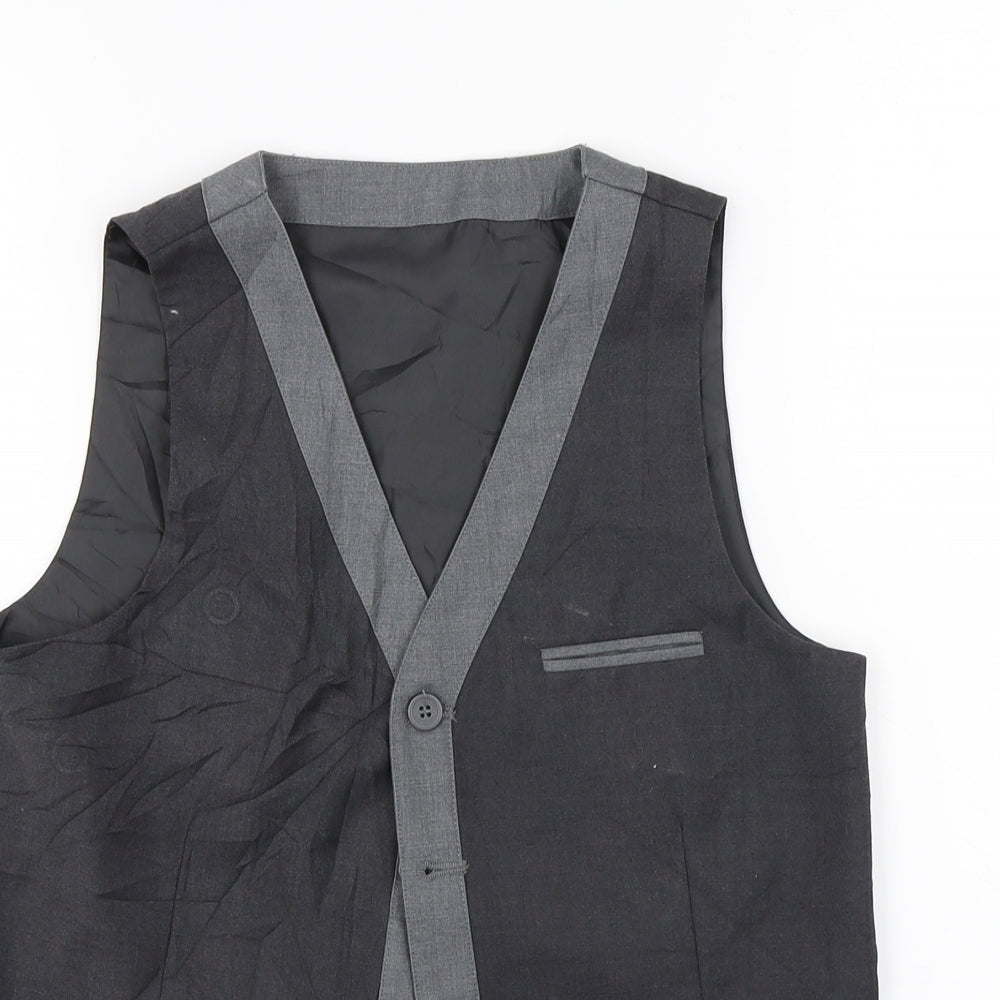 Marks and Spencer Boys Grey   Jacket Waistcoat Size 11 Years