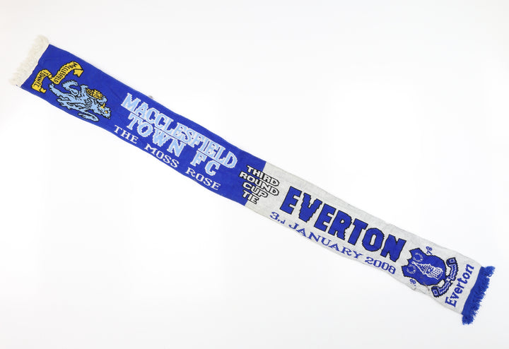 Everton Mens Blue Scarf Size Regular - Macclesfield Town F>C v EVERTON