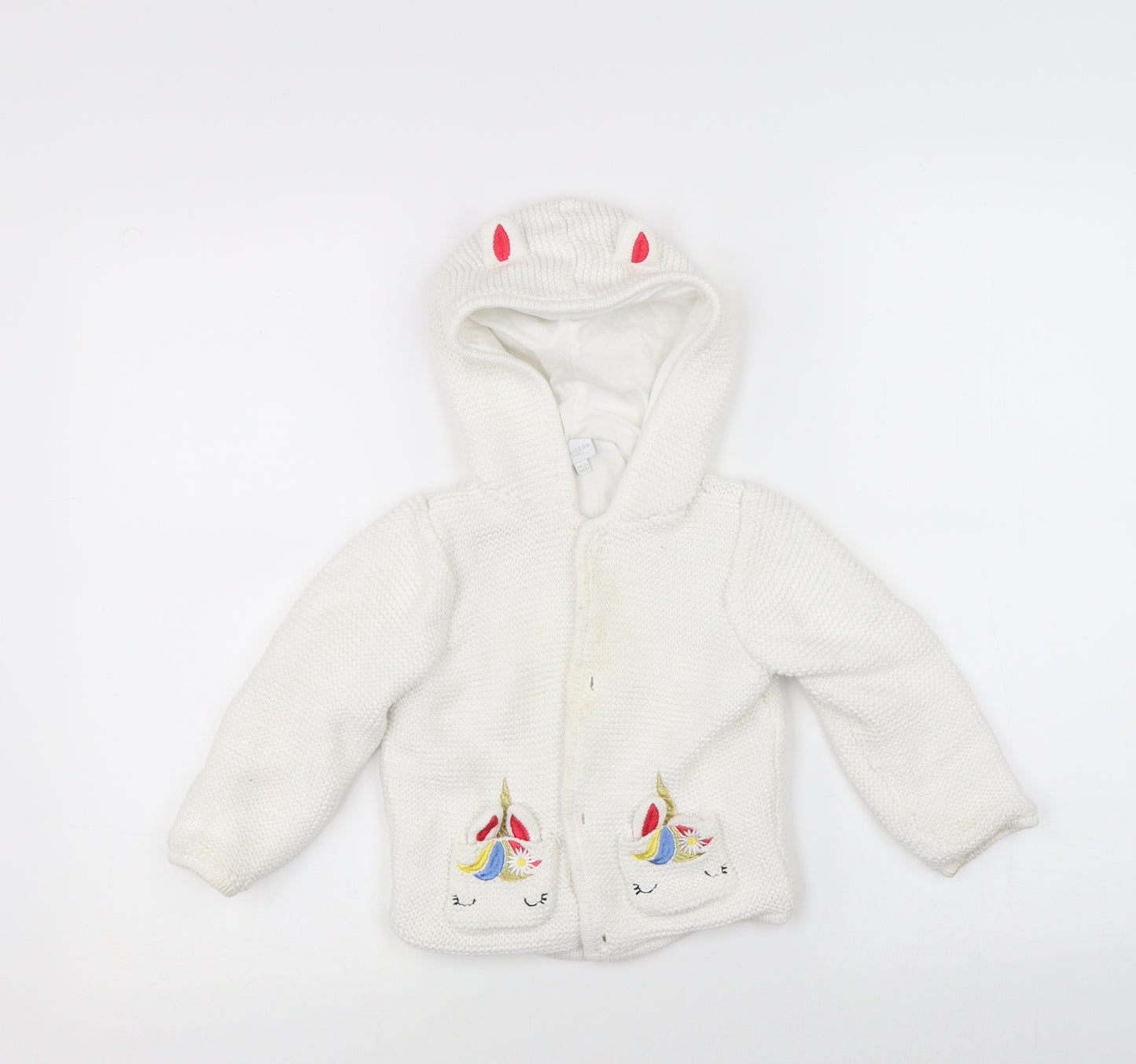 Blue Zoo Baby White   Jacket Coat Size 18-24 Months