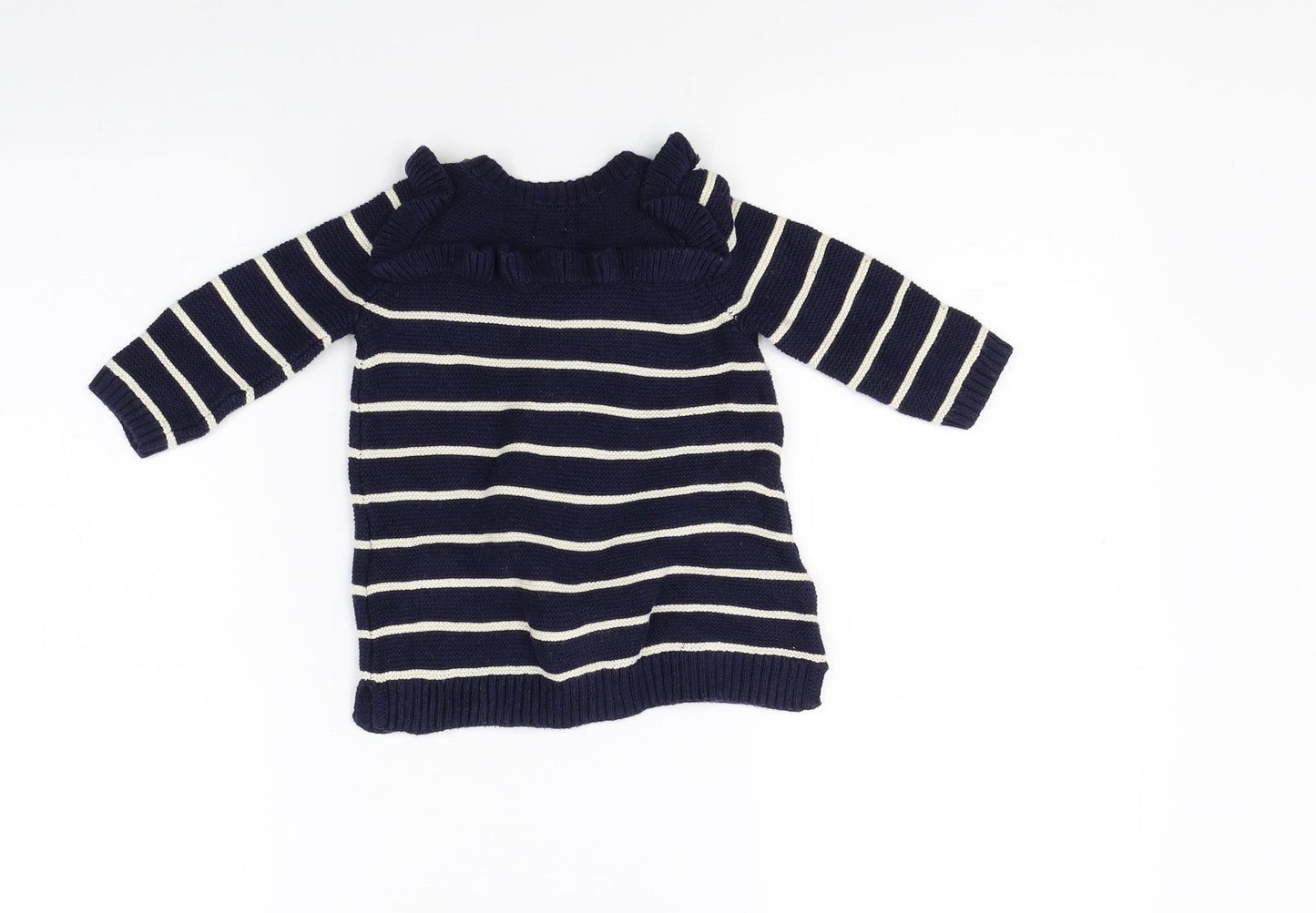 Gap Girls Blue Striped  Jumper Dress  Size 3-6 Months