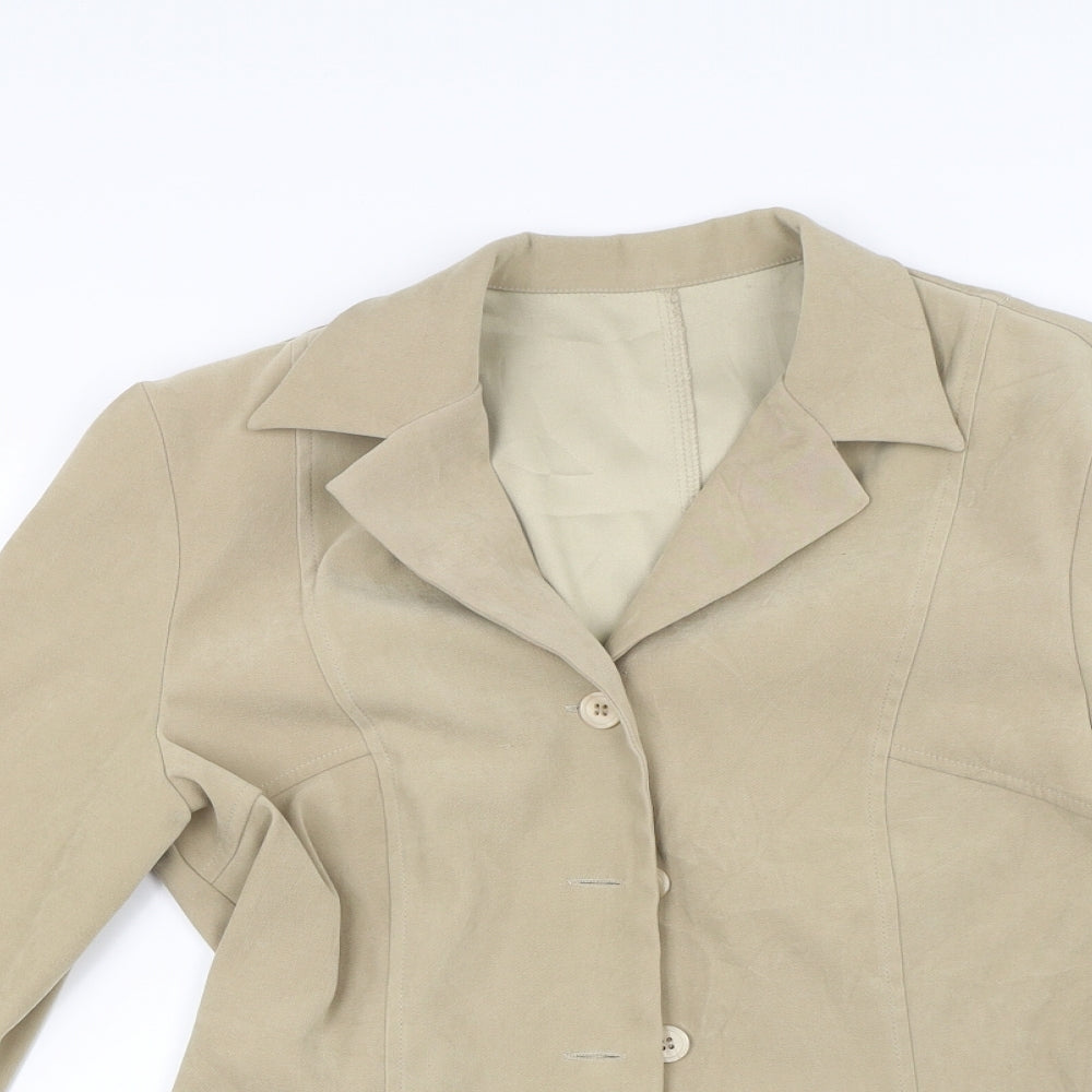 Essentials Womens Beige   Jacket  Size 10