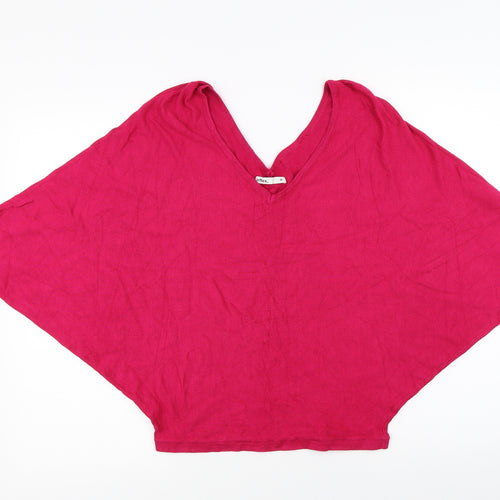Lefties Womens Red  Knit Pullover Jumper Size M
