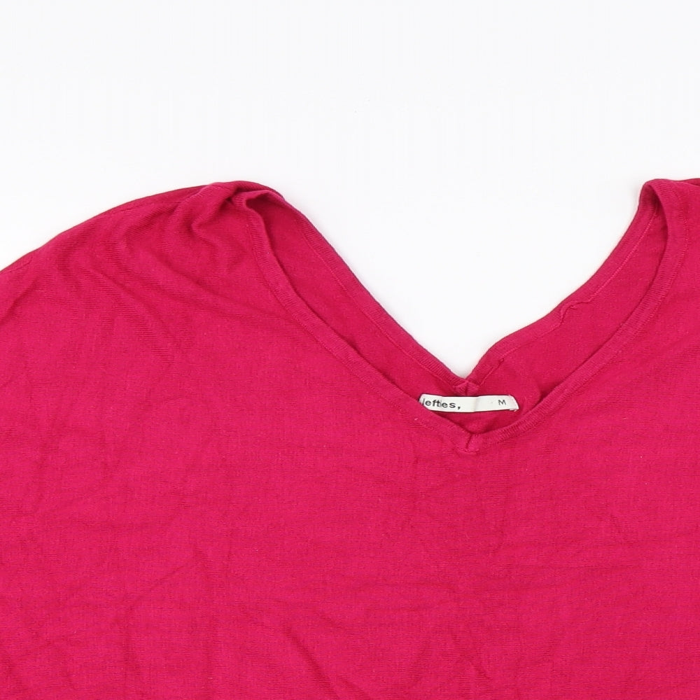 Lefties Womens Red  Knit Pullover Jumper Size M
