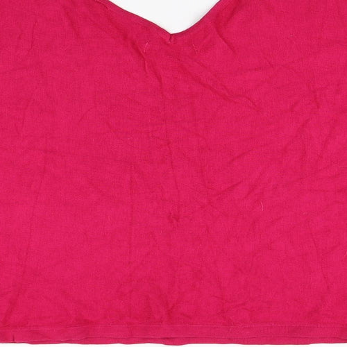 Lefties Womens Red  Knit Pullover Jumper Size M