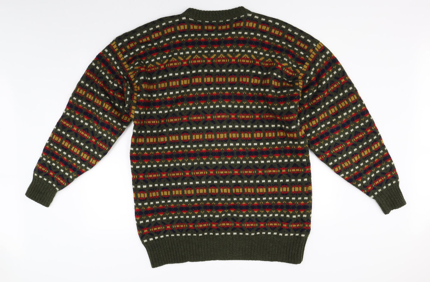 Classic casuals Mens Green  Knit Pullover Jumper Size L