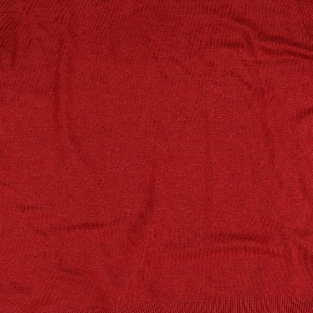 Urban spirit Mens Red  Knit Pullover Jumper Size L
