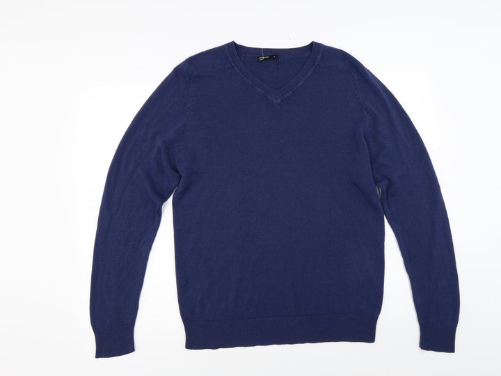 Ceader wood state Mens Blue Knit Pullover Jumper Size M