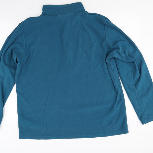 Freedom trail Mens Blue  Fleece Jacket Coat Size XL