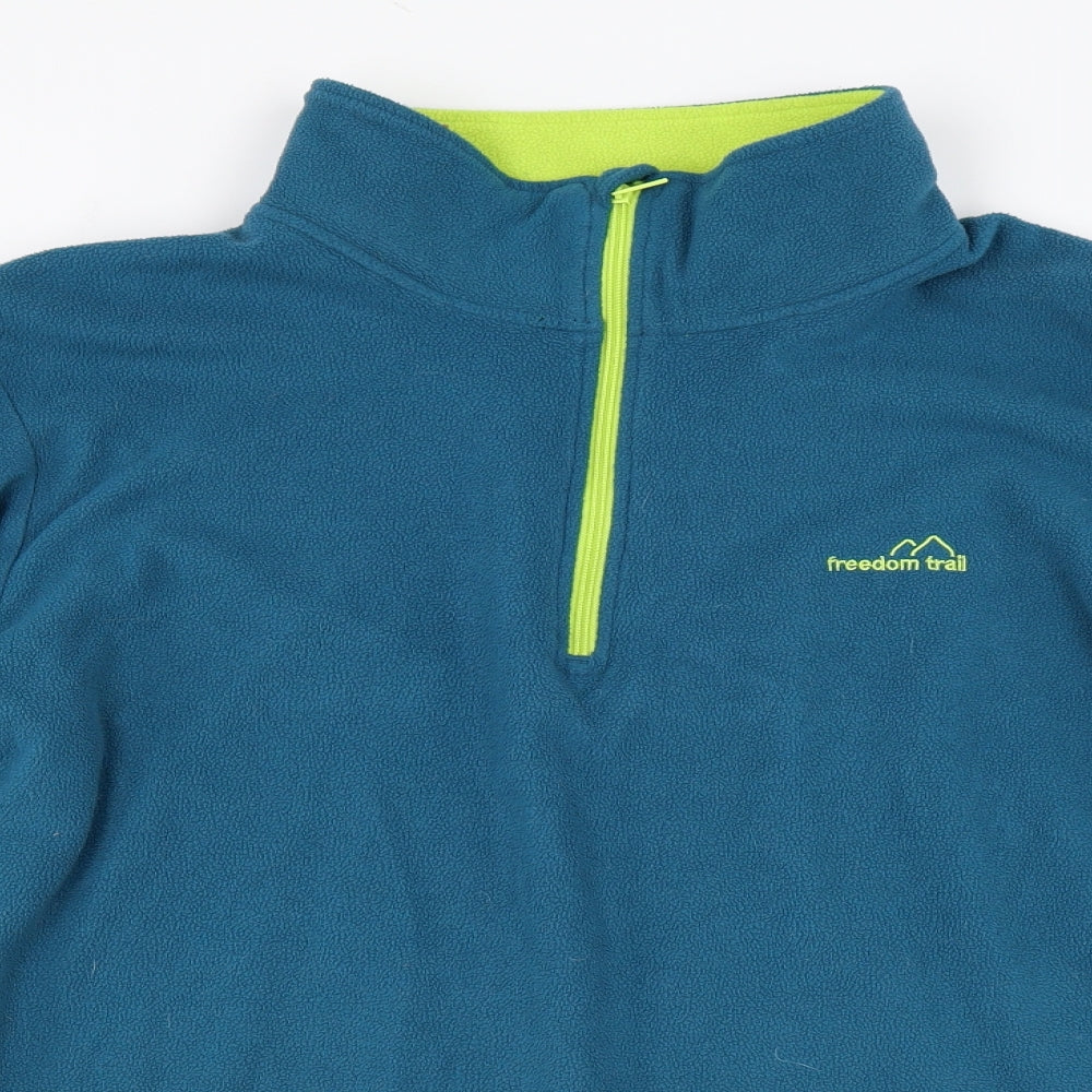 Freedom trail Mens Blue  Fleece Jacket Coat Size XL