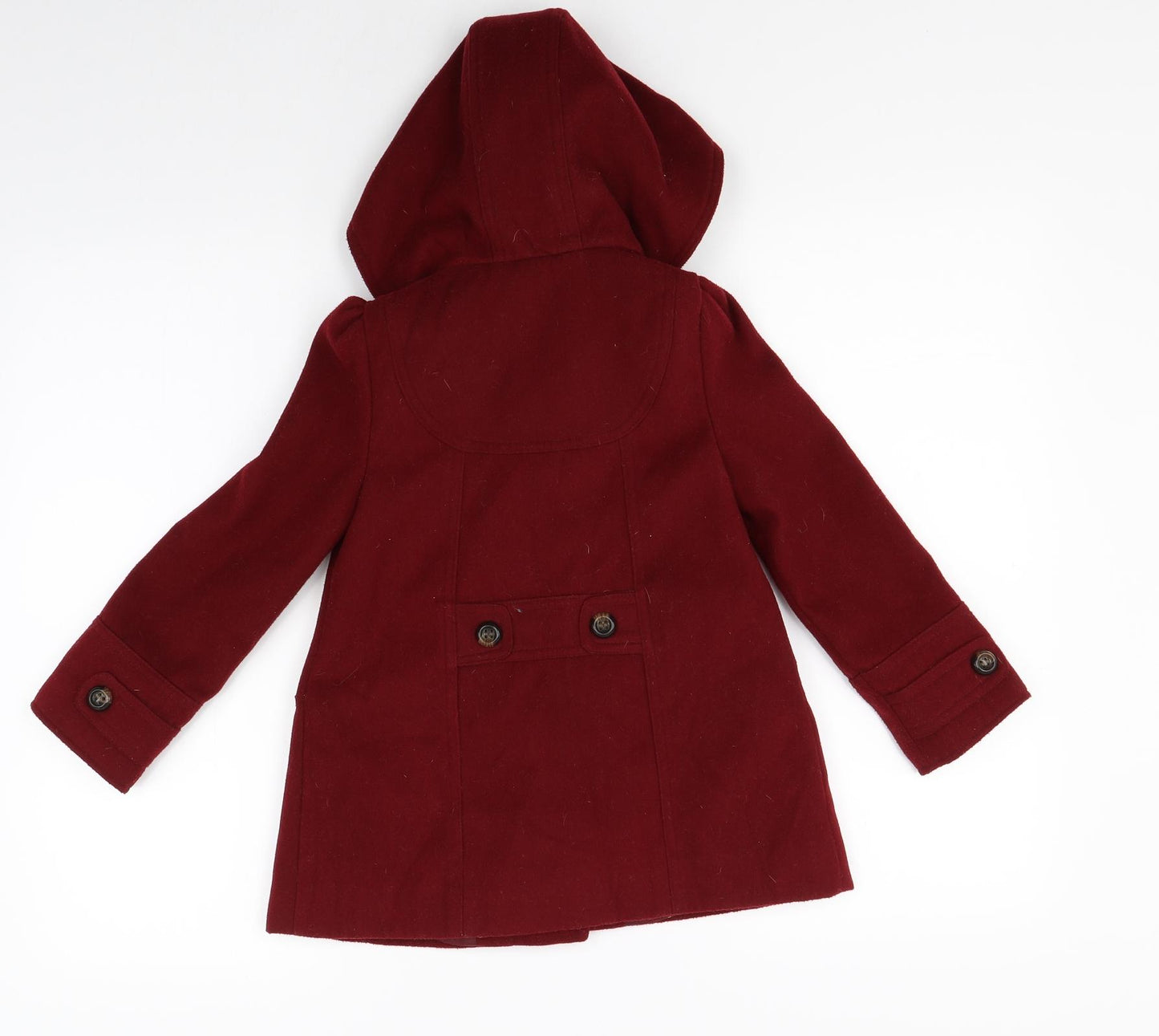 George Girls Red   Pea Coat Coat Size 4-5 Years