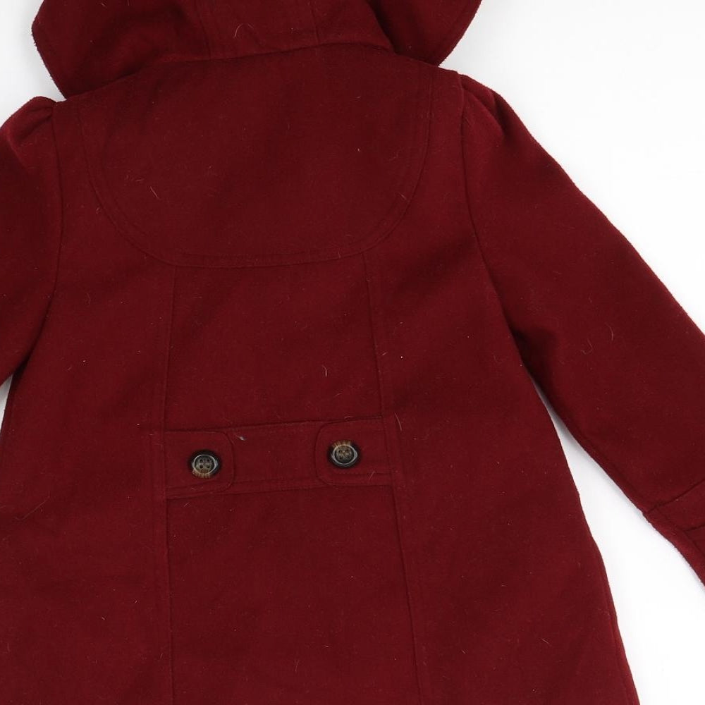 George Girls Red   Pea Coat Coat Size 4-5 Years