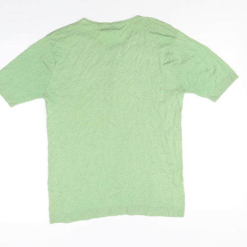 Vter Womens Green Floral  Basic Button-Up Size XL