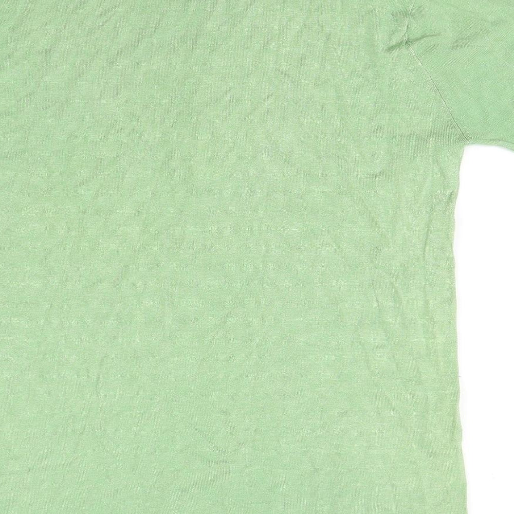 Vter Womens Green Floral  Basic Button-Up Size XL