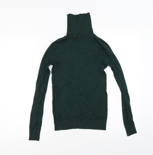 Front view of Atmosphere women’s green jumper, size UK 14