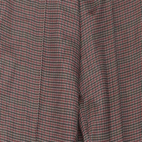 Paula-Wi Womens Brown Check  Trousers  Size 12 L26 in