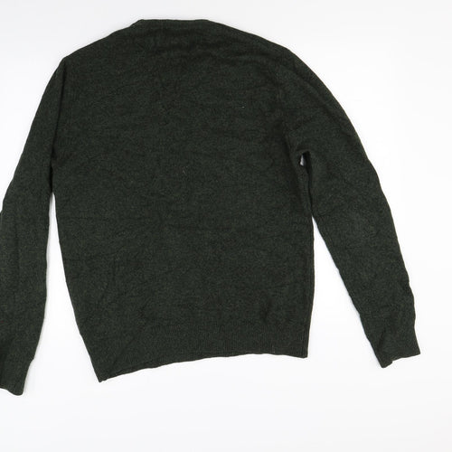 Jack Wills Mens Green  Knit Pullover Jumper Size L