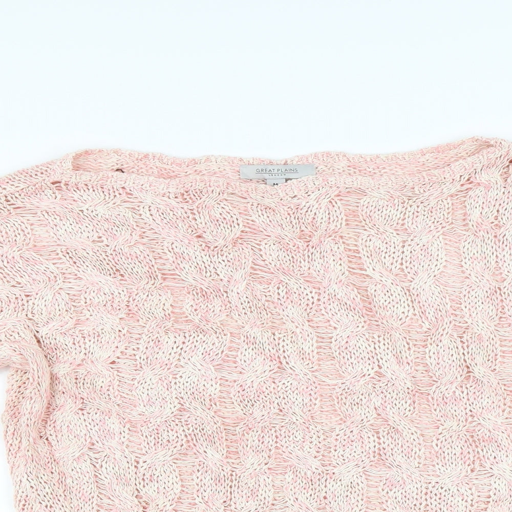 Great planes Womens Pink  Knit Pullover Jumper Size M