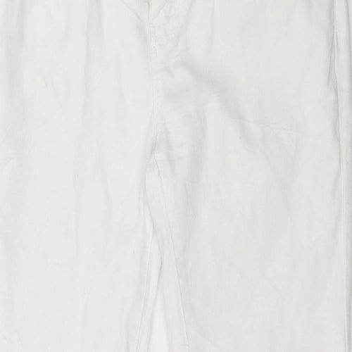 Yes Yes Womens White  Denim Cropped Jeans Size 30 in L23 in