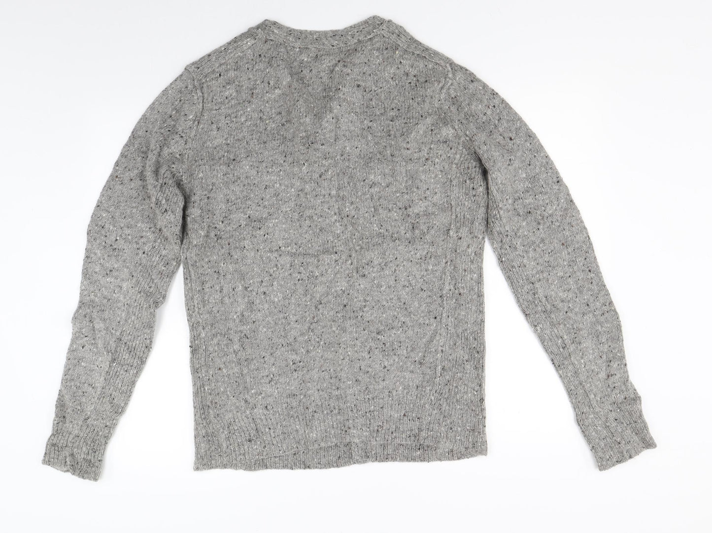 AllSaints Mens Grey  Knit Cardigan Jumper Size M