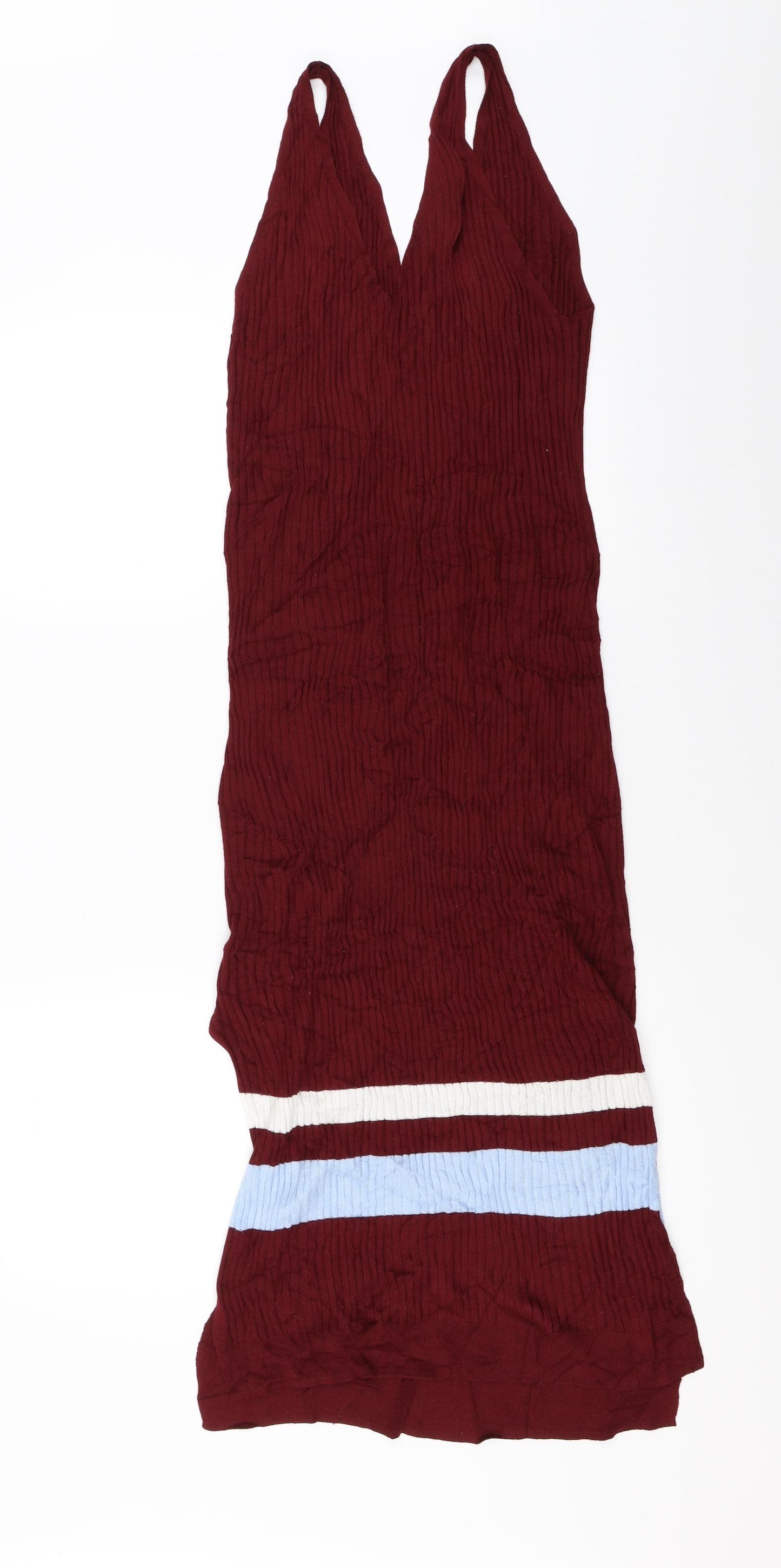 H&M Girls Red  Knit Pencil Dress  Size 15-16 Years