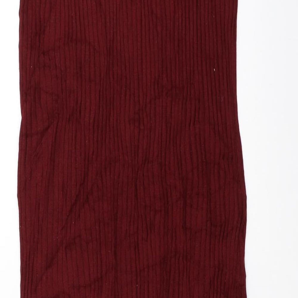 H&M Girls Red  Knit Pencil Dress  Size 15-16 Years