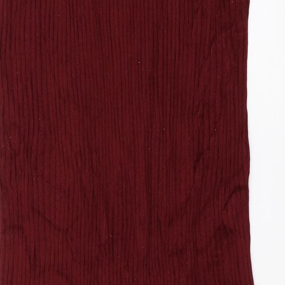 H&M Girls Red  Knit Pencil Dress  Size 15-16 Years