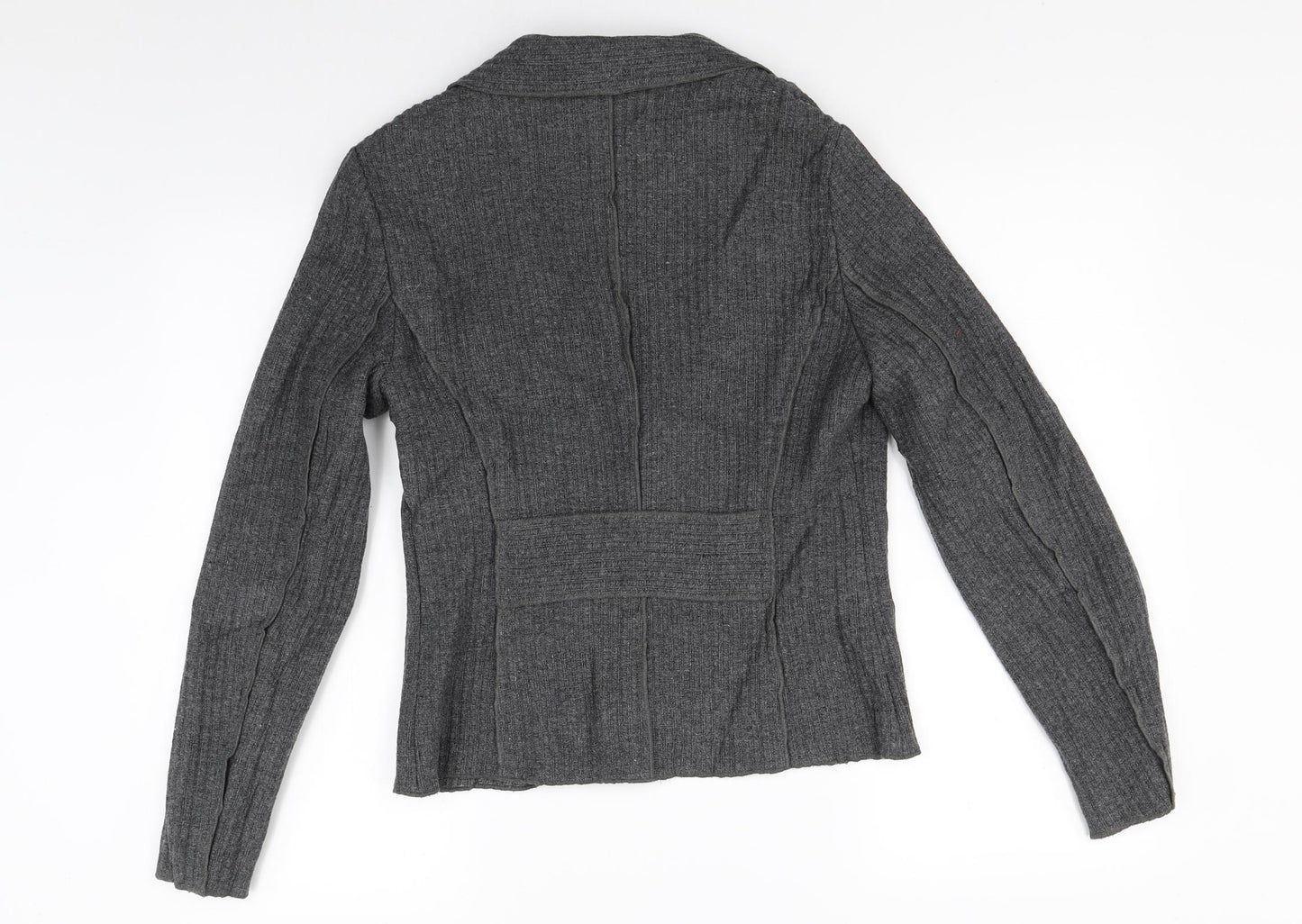 Marks and Spencer Womens Grey  Knit Jacket Coat Size 12
