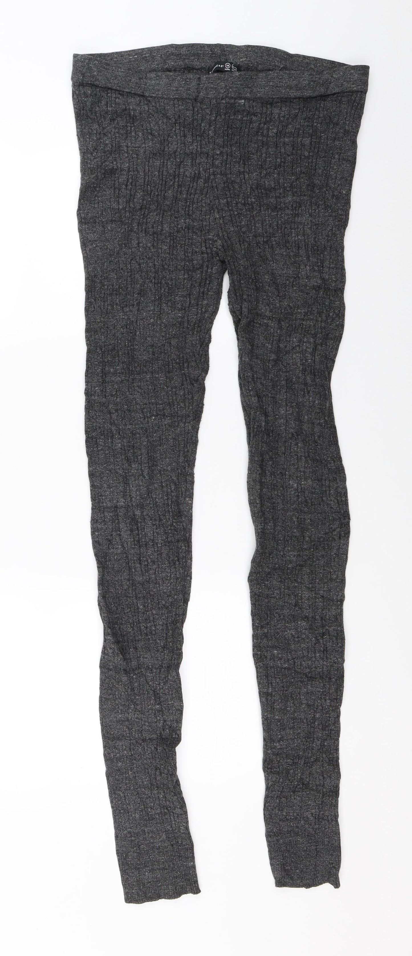 Atmosphere Womens Grey  Knit Jogger Leggings Size 14 L30 in