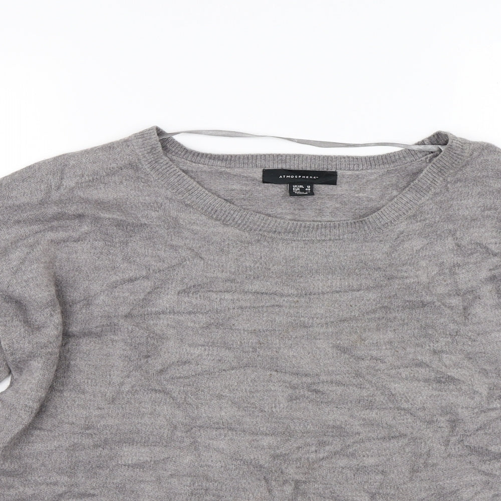 Atmosphere Womens Grey  Knit Pullover Jumper Size 12