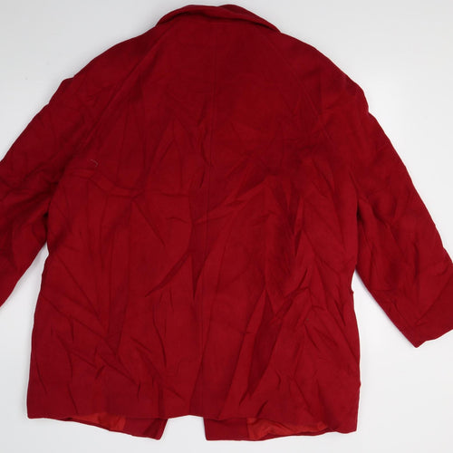 Holmewood Womens Red   Overcoat Coat Size L