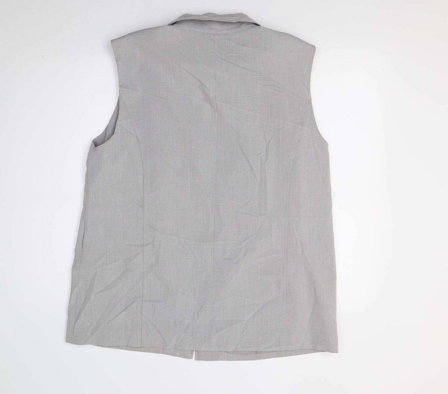Oscan Womens Grey   Jacket Waistcoat Size 20