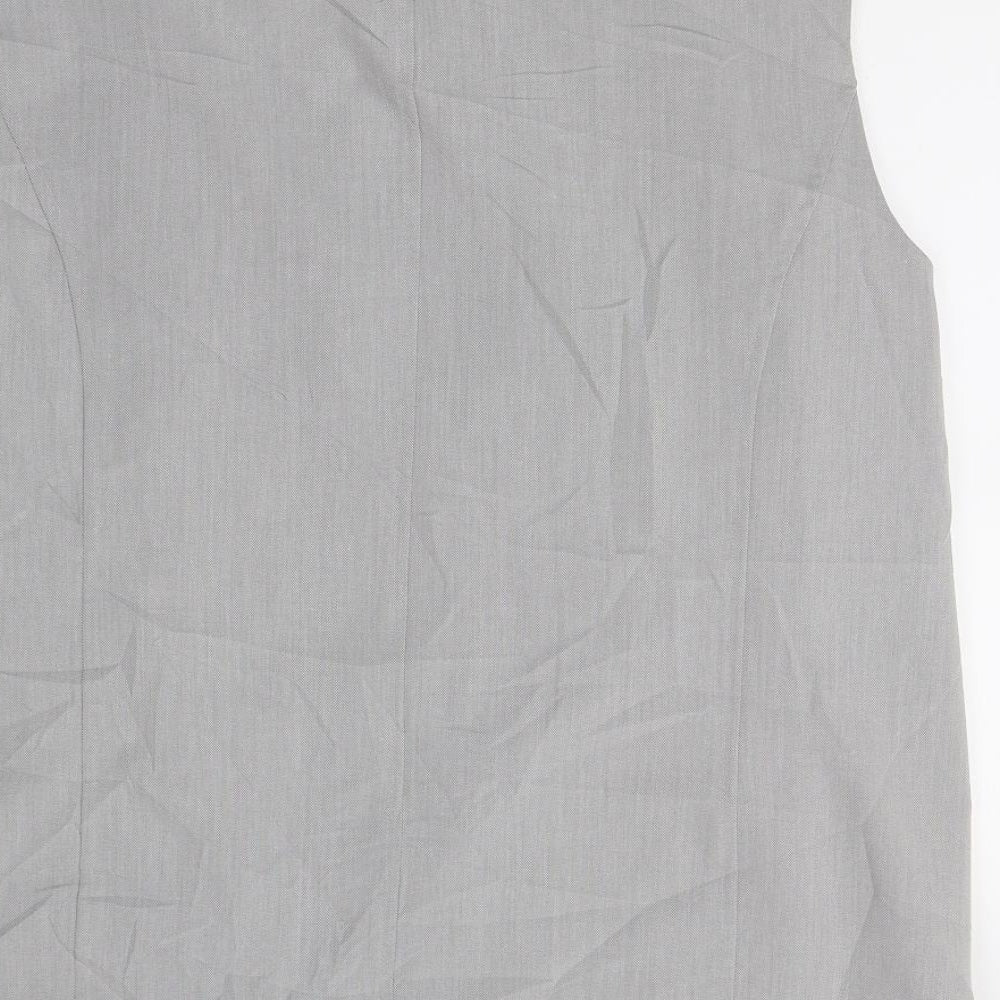 Oscan Womens Grey   Jacket Waistcoat Size 20